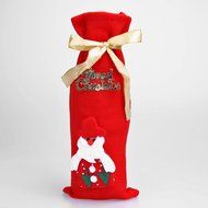 Christmas Wine Bottle Cover Bag Dinner Table Xmas Party Gift Decoration