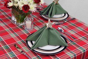 DII Christmas Holiday Holly Jolly Plaid Napkin, Set of 6 N19