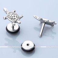 2x Stainless Steel Turtle Barbell Ear Cartilage Helix Stud Bars Earring Piercing N4