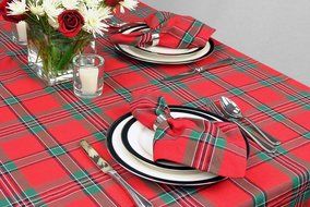 DII Christmas Holiday Holly Jolly Plaid Napkin, Set of 6 N23