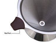 GoWorth Pour Over Coffee Dripper - Stainless Steel Reusable Coffee Filter Coffee Dripper and Single Cup Coffee... N2