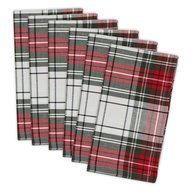 DII Christmas Holiday Holly Jolly Plaid Napkin, Set of 6 N24