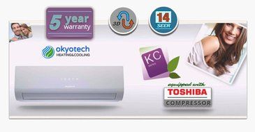 18,000 BTU 1.5 TON 14 SEER Ductless Mini Split Air Conditioner with Full Installation Set N9