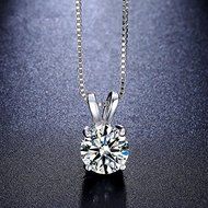 Fashion Womens Jewelry Charm Crystal Zircon Pendant Chain Statement Bid Necklace N2
