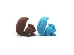 DoubleVillages&reg; 2 Pack Silicone Cute Squirrel Tea infuser /Tea Ball /Tea Strainer /Mesh Tea Strainer /Tea Filters...