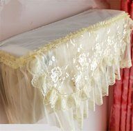 Bestwishes2u 1pcs Lace Air Conditioner Anti Dust Cover Air Conditioner Dustproof Cover N13