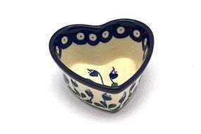 Polish Pottery Ramekin - Heart - Bleeding Heart