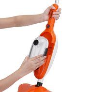 VonHaus 10 in 1 Upright and Handheld Steam Mop Cleaner with 2 Microfiber Pads and Multiple Attachments N5