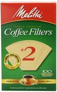 Nee Porcelain Coffee Dripper and Melitta Cone Coffee Filters (#2 Natural Brown 100 Count) Combo Set N2