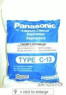 Panasonic Type C-13 Bags #AMC-S5EP- Genuine - 5 Pack
