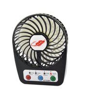 NewSilkRoad Mini Handy Portable USB Rechargeable Emergency Fan 7 blades, 4 Speeds of Air Force Adjustable, Timing... N6