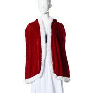 Cloak Costume ,BeautyVan women Fashion Deluxe Red Velvet Christmas Hooded Cape Cloak Costume