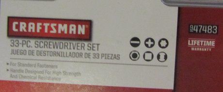 Craftsman 9-47483 33-Piece Screwdriver Set N2