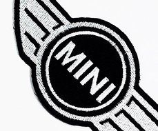 Mini Cooper Automobile Vintage Classic Car Size L Logo Iron-on Patch for Collection with By Botan N3