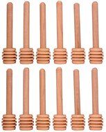 Creative Hobbies Mini 3 Inch Wood Honey Dipper Sticks, 12 Piece Pack, Server for Honey Jar Dispense Drizzle Honey...