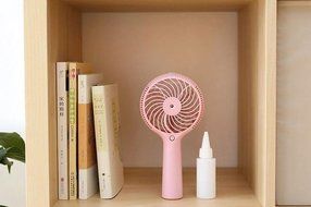 BH USB Mini Handheld Spray Fan, Humidifier Fan Rechargeable Portable Personal Cooling Mist Fan for Desktop Tabletop... N16