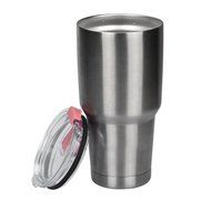 Morecome Spill And Splash Resistant Lid With Slider Closure For 30 Oz (Black) N2