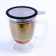 Stainless Steel Tea Infuser Strainer Steeper and Measuring Spoon Set by Simpletes. Extra Fine Mesh Basket Perfect... N2