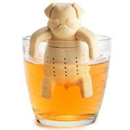 OKDEALS Silicone Tea Coffee Infuser Pug In A Mug Teapot Herbal Spice Strainer Filter (white)