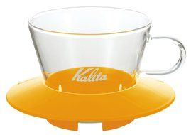 Kalita Wave Dripper 155 series glass [1-2] people for mango yellow # 05 061 (japan import)