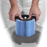 WORKSHOP Wet Dry Vac Filter WS22200F Fine Dust Wet Dry Vacuum Filter (Single Shop Vacuum Cleaner Filter Cartridge... N5