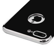 iPhone 7 Plus Case (5.5 inch) - Shockproof Soft TPU Rubber Skin Gel Bumper Case Splicing Electroplating Frame... N25