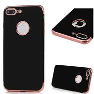 iPhone 7 Plus Case (5.5 inch) - Shockproof Soft TPU Rubber Skin Gel Bumper Case Splicing Electroplating Frame... N26