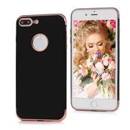 iPhone 7 Plus Case (5.5 inch) - Shockproof Soft TPU Rubber Skin Gel Bumper Case Splicing Electroplating Frame... N27