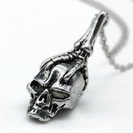 New Vintage Silver Skull Head Men's Pendant For Chain Necklace N3