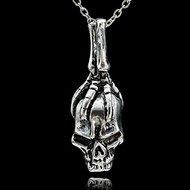 New Vintage Silver Skull Head Men's Pendant For Chain Necklace N4