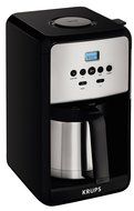 KRUPS ET351 SAVOY Programmable Thermal Stainless Steel Filter Coffee Maker Machine with Bold and 1-4 Cup Function...