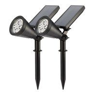 [2 Pack] InaRock 2-in-1 Solar Powered LED Outdoor Garden Spotlight Landscape Light Track Lighting Site Lighting... N2