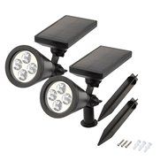 [2 Pack] InaRock 2-in-1 Solar Powered LED Outdoor Garden Spotlight Landscape Light Track Lighting Site Lighting... N3