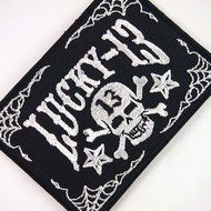 13 Lucky Number Skull Ghost Bone Cross Rockabilly Punk Rock Lady Rider Biker Patch Sew on Iron on Embroidered... N2