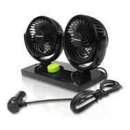 Stargoods Car Fan with Dual Head &amp; 360 Degree Rotation - 12V Air Cooling N3