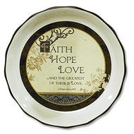 Faith Hope Love Pie Plate