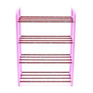 4 Tiers Shoes Display Storage Organizer Stainless Steel DIY Cabinet Towel Rack Stand Shelf Holder Unit Shelves N5