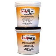 System Three 1600K20 Brown SculpWood Putty Kit, 0.5 gal Tubs by System Three