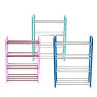4 Tiers Shoes Display Storage Organizer Stainless Steel DIY Cabinet Towel Rack Stand Shelf Holder Unit Shelves N6