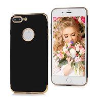 iPhone 7 Plus Case (5.5 inch) - Shockproof Soft TPU Rubber Skin Gel Bumper Case Splicing Electroplating Frame... N31