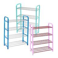 4 Tiers Shoes Display Storage Organizer Stainless Steel DIY Cabinet Towel Rack Stand Shelf Holder Unit Shelves N7