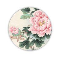 Generic Mdf Cup Mat Design Asian Chinese Painting Ink Well