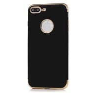 iPhone 7 Plus Case (5.5 inch) - Shockproof Soft TPU Rubber Skin Gel Bumper Case Splicing Electroplating Frame... N32