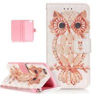 iPhone 6S Plus Case,iPhone 6 Plus Case,ikasus Glitter Diamond Colorful Painted PU Leather Flip Wallet Pouch Stand... N19