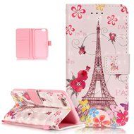 iPhone 6S Plus Case,iPhone 6 Plus Case,ikasus Glitter Diamond Colorful Painted PU Leather Flip Wallet Pouch Stand... N21