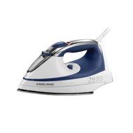 Black &amp; Decker IR1070S Steam Advantage Nonstick Stainless Steel Iron, White/Blue