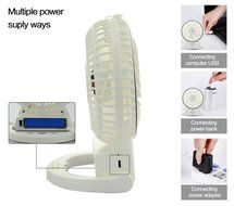 Humidifier Fan Handheld USB Mini Misting Cooling Spray humidification fan(white) N4