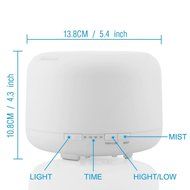 Aroma Essential Oil Diffuser,BMOUO&reg; 250ml Ultrasonic Air Humidifier with 4 Timer Settings 7 LED Color Changing...