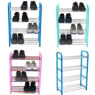 4 Tiers Shoes Display Storage Organizer Stainless Steel DIY Cabinet Towel Rack Stand Shelf Holder Unit Shelves N8