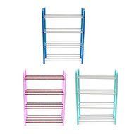 4 Tiers Shoes Display Storage Organizer Stainless Steel DIY Cabinet Towel Rack Stand Shelf Holder Unit Shelves N9